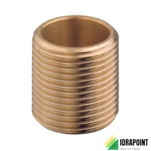 NIPLES SEMPLICE IN OTTONE GIALLO Ø 1/4