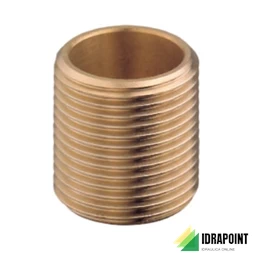 NIPLES SEMPLICE IN OTTONE GIALLO Ø 1/4