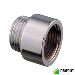 PROLUNGA IN OTTONE CROMATO Ø 1/2