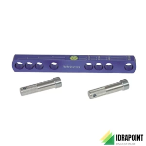 DIMA REGOLABILE PER TUBI SANITARI CON LIVELLA