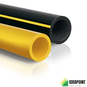 TUBO IN ROTOLI POLIETILENE GIALLO GAS S5 Ø 25 MM