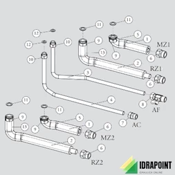 GRUPPO ALLACCIO 2 ZONE ORIZZONTALE
