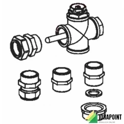 KIT COLLEGAMENTO 1 COLLETTORE PIANO CP4