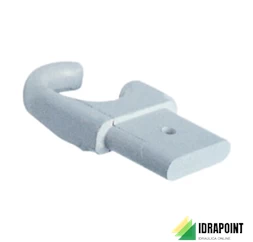 GANCIO VERTICALE PER APPENDIUNO/TRE RADIATORE TESI BIANCO