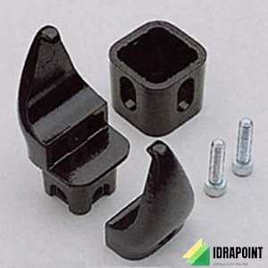 ATTACCO CHELA BANDIERA 5-6 CM BIANCO COLLETTORE SEMIOVALE