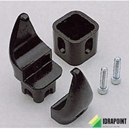 ATTACCO CHELA BANDIERA 5-6 CM BIANCO COLLETTORE SEMIOVALE