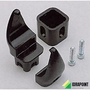 ATTACCO CHELA BANDIERA 5-6 CM BIANCO COLLETTORE SEMIOVALE