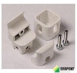 ATTACCO CHELA A PARETE 4 CM BIANCO PER TESI NOVO SINTESI