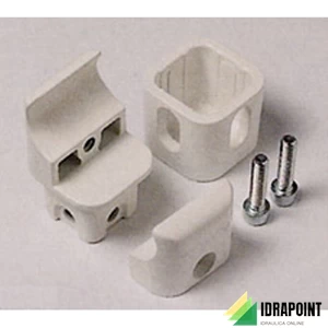 ATTACCO CHELA A PARETE 4 CM BIANCO PER TESI NOVO SINTESI