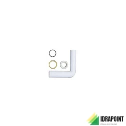 CURVA PVC COLLEGAMENTO VASO/CASSETTA 50X40 MM