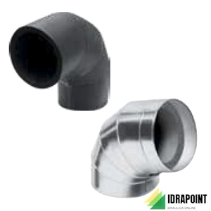 CURVA AL CLAD PREFORMATA CON RIVESTITO ALLUMINIO Ø 19X60 MM