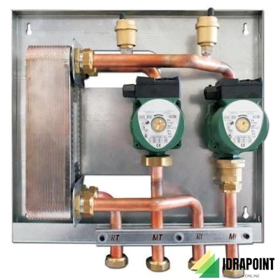 KIDRO1/20 RAME SISTEMA COLLEGAMENTO E SCAMBIATORE 20 PIASTRE