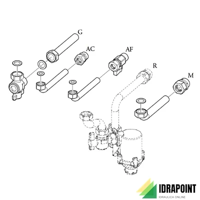 KIT ALLACCIAMENTO PER VICTRIX TERA VIP PENSILE