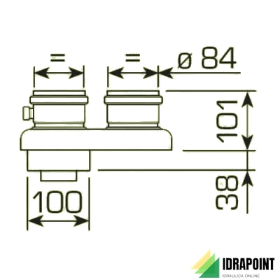 KIT CONDOTTI SEPARATI Ø 80 MM PER FORMAT DGT HE