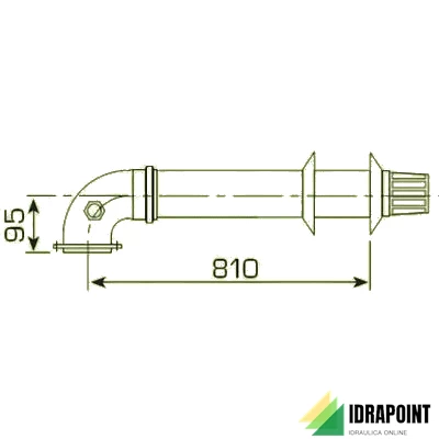 KIT CONDOTTO COASSIALE L. 810 E PRESE ANALISI FUMI - Ø60/100
