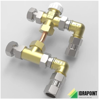 KIT IDRAULICO 3 VIE MOTORIZZABILE PER RADIANTORE NEMO