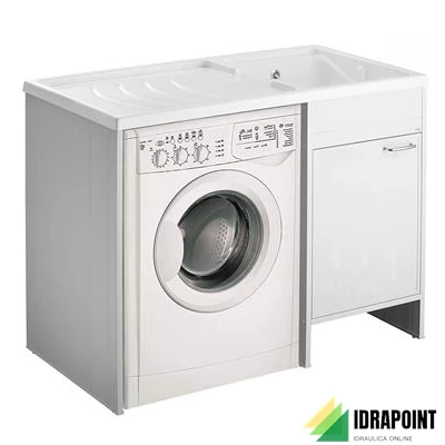 KIT LAVATOIO CON MOBILE COPRILAVATRICE REVERSIBILE 109X60 CM