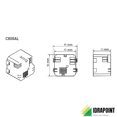 KIT TRASFORMATORE 220 VOLTS DA INCASSO PER CRONO C900