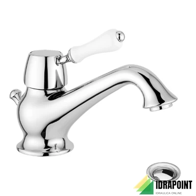 LAVABO MONOFORO CON SCARICO BOCCA 140 MM ECO - SERIE NOEL