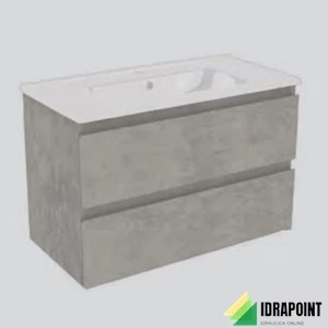 MOBILE ALLEGRA GRIGIO 60X40 CM 2 CASS. LAVABO CERAMICA