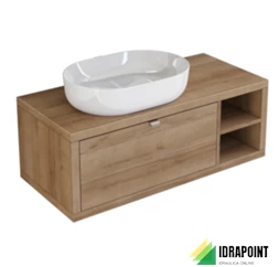 MOBILE DOMUS ROVERE 110X50 CM 1 CASS LAVABO A SINISTRA