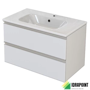 MOBILE NOBU BIANCO 80X46 CM 2 CASS. LAVABO CERAMICA