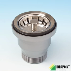 PILETTA MINI BASKET PER LAVELLI INOX FORO Ø 60 MM