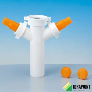 TE PER LAVASTOVIGLIE E LAVATRICE Ø 40 BIANCO