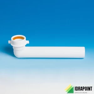 PROLUNGA CURVA JOLLY BIANCA Ø 40X230 MM (1.1/2