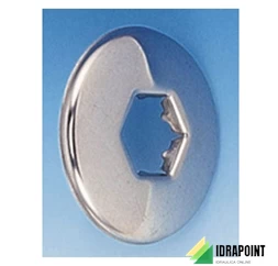 ROSETTA SCORREVOLE INOX CON FORO ESAGONALE Ø 60X1/2