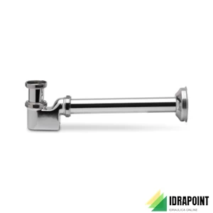 SIFONE COMPATTO IN OTTONE CROMATO - Ø 1