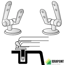 COPPIA CERNIERE REGOLABILE ESPANSIONE CROMO