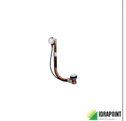 COLONNA SCARICO VASCA CON MANIGLIA METALLICA CROMO