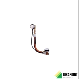 COLONNA SCARICO VASCA A SEDILE CON MANIGLIA METALLO CROMO