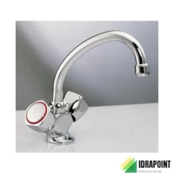 BATTERIA MONOFORO PER LAVELLO CON COLLO - SERIE BETA