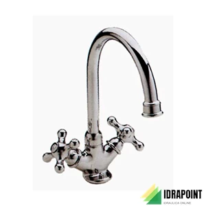 BATTERIA MONOFORO LAVELLO CON COLLO 0724 - SERIE EPOCA