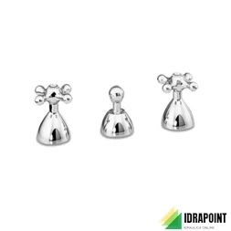 BATTERIA 3 FORI PER BIDET CON SCARICO Ø 5/4