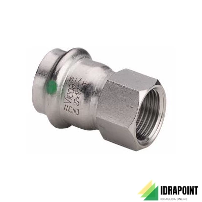 MANICOTTO F. 2312 INOX PRESSIONE X ACQUA Ø 22X1/2