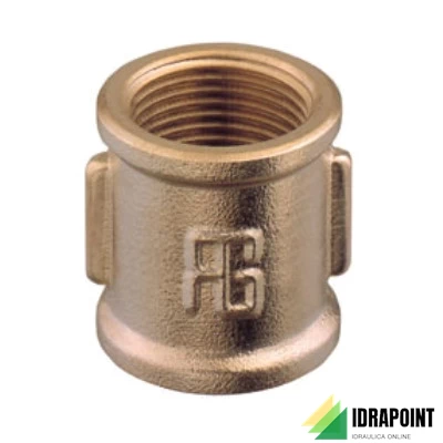 MANICOTTO FEMMINA IN OTTONE GIALLO Ø 3