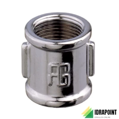 MANICOTTO OTTONE CROMATO Ø 3/8