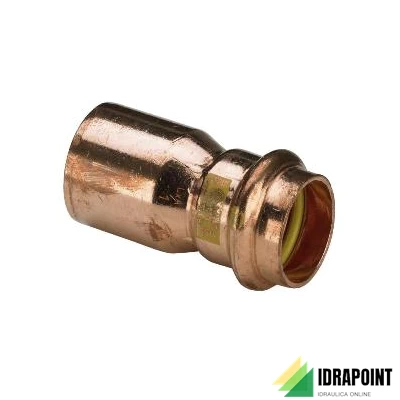 MANICOTTO RIDOTTO 2615.1 RAME A PRESSIONE GAS Ø 28X22 M/F