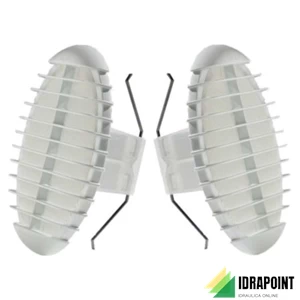 COPPIA BORCHIE TONDE CON MOLLA IN ABS Ø 190 MM