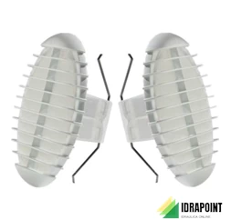 COPPIA BORCHIE TONDE CON MOLLA IN ABS Ø 190 MM