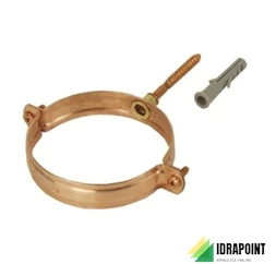 FERMATUBO A VITE CON TASSELLO PLUVIALE IN RAME Ø 60 MM