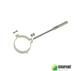 COLLARE BIANCO CON VITE LUNGA Ø 80 MM