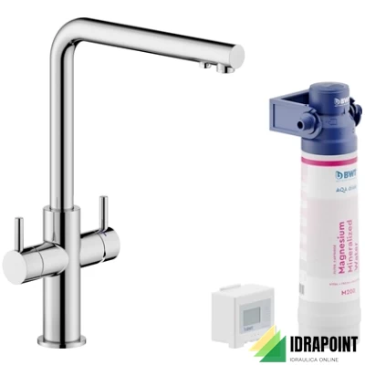 MISCELATORE LAVELLO COLLO A L CON SISTEMA FILTRANTE CROMO