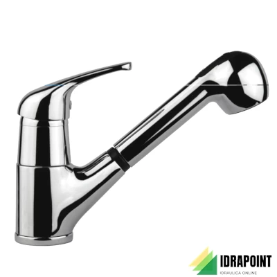 MISCELATORE LAVELLO LEVA CENTRALE DOCCIA ESTRAIBILE