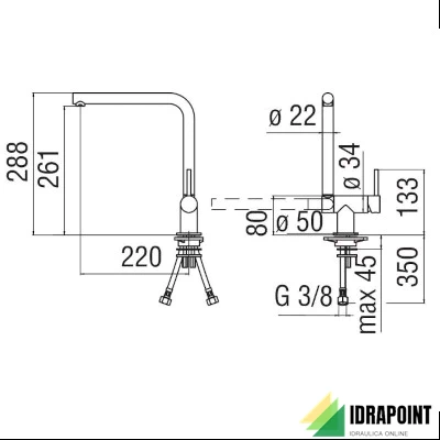 MISCELATORE LAVELLO SOTTO FINESTRA - SERIE ACQUERELLI