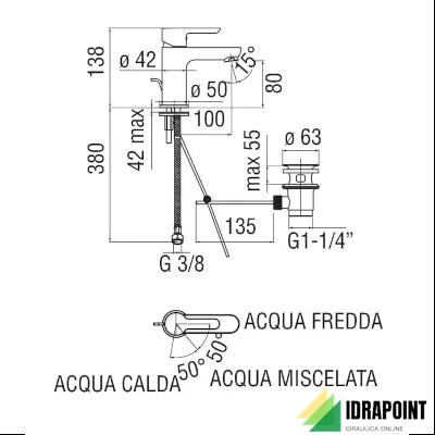 MISCELATORE PER LAVABO - SERIE ABC