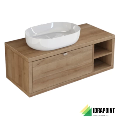 MOBILE DOMUS ROVERE 110X50 CM 1 CASS LAVABO A SINISTRA